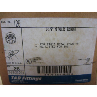 Thomas And Betts 126 1-12" Metallic Bushing (Pack of 25)