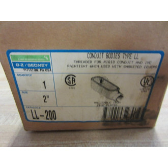 O-ZGedney LL-200 Conduit Body 2"