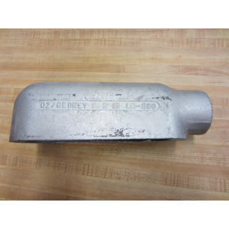 O-ZGedney LR-200 LR200 Conduit Body 2" - New No Box