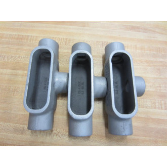 Appleton APP T37 APPT37 Grayloy FM7 Conduit Body 1" (Pack of 3)