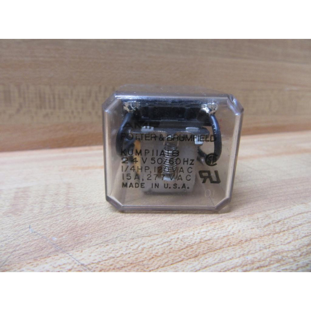 Potter & Brumfield KUMP11A18-24V Relay KUMP11A1824V 14HP - Used