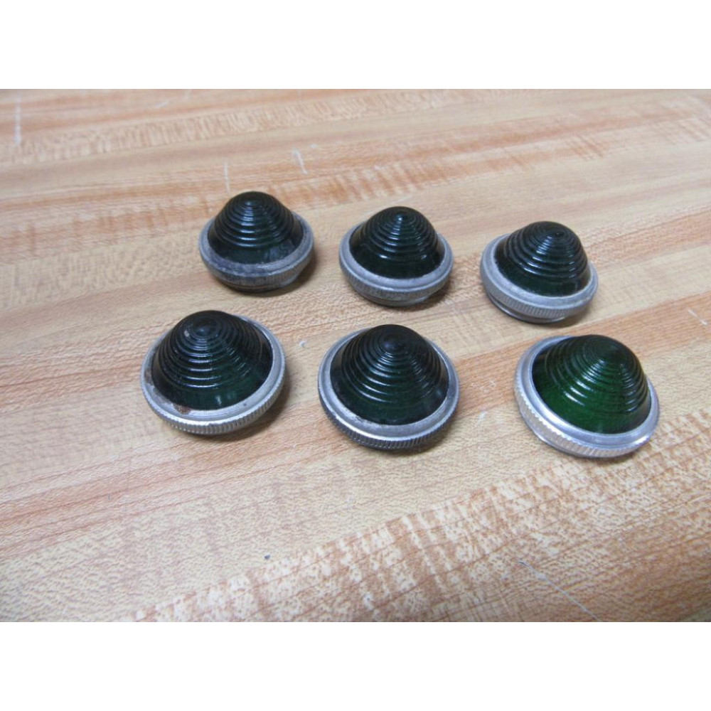 Cutler Hammer 10250TC2 Eaton Plastic Lens Old Style Glass (Pack of 6) - Used