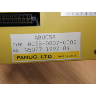 Fanuc A03B-0807-C002 Base Unit ABU05A - Used
