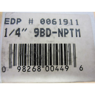 Watts Fluid Air 0061911 Backflow Preventer 14" 9BD-NPTM