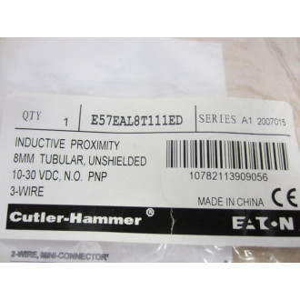 Cutler Hammer E57EAL8T111ED Eaton Proximity Switch Series A1