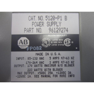 Allen Bradley 5120-P1 Power Supply Module 5120P1 Ser B - New No Box