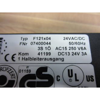 Tesch F121X04 Relay F121 0740044 - Used