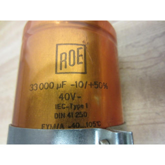 Roe EYMA Capacitor EYMA 33000 µF-10+50% 40V - Used