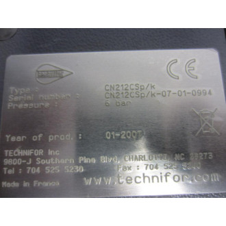 Technifor CN212CSPK Flow Meter CN212C - New No Box
