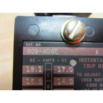 Allen Bradley 809-A06E Instantaneous Trip Relay Series A - Used
