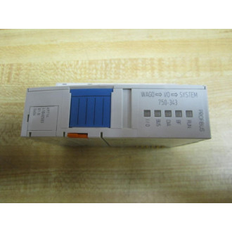 Wago 750-343 Profibus Fieldbus-DP Coupler 69714 4104050301-B0606 - New No Box