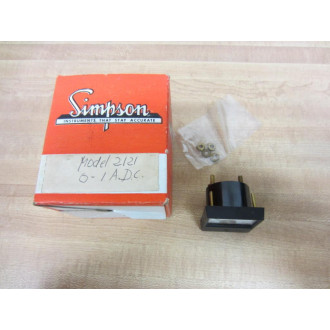 Simpson 2121C Meter 0-1 D.C. Amperes
