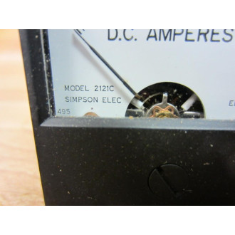 Simpson 2121C Meter 0-1 D.C. Amperes