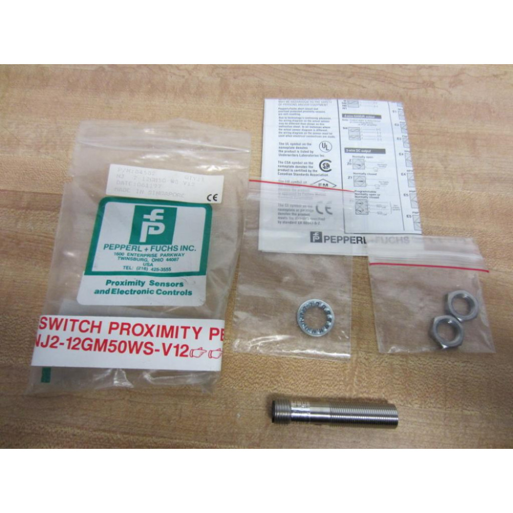 Pepperl + Fuchs 84582 Sensor NJ2-12GM50-WS-V12 0