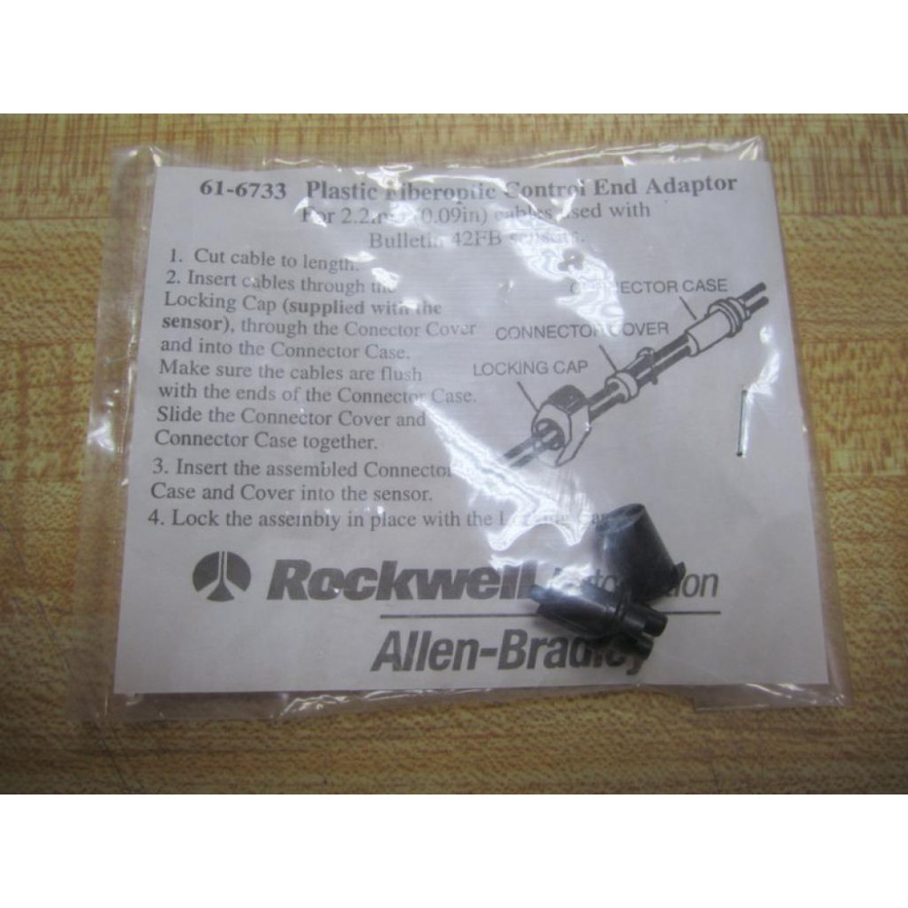 Allen Bradley 61-6733 616733 Fiberoptic Adaptor Control End 42FB Sensors