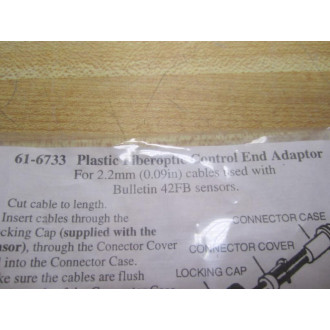 Allen Bradley 61-6733 616733 Fiberoptic Adaptor Control End 42FB Sensors