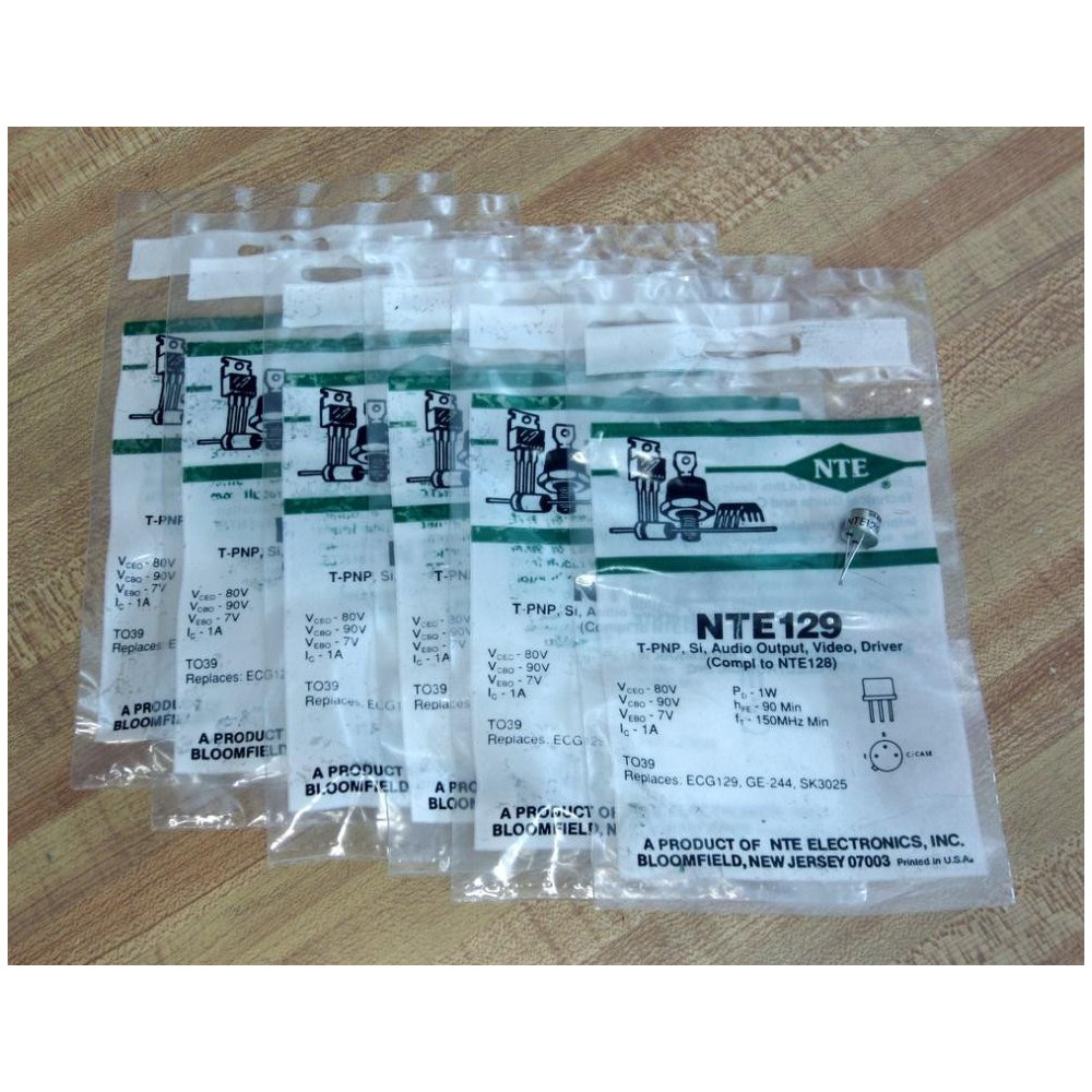NTE NTE129 Transistor (Pack of 6) NTE NTE129 Transistor (Pack of 6)