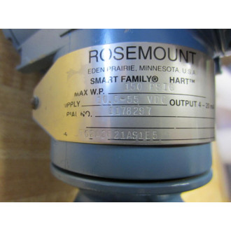 Rosemount 3051TG2A2B21AS1E5 Max 150 PSIG With GaugeControl - Refurbished