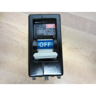Fuji Electric CP3115 Circuit Protector 41-14990 (Pack of 3) - Used