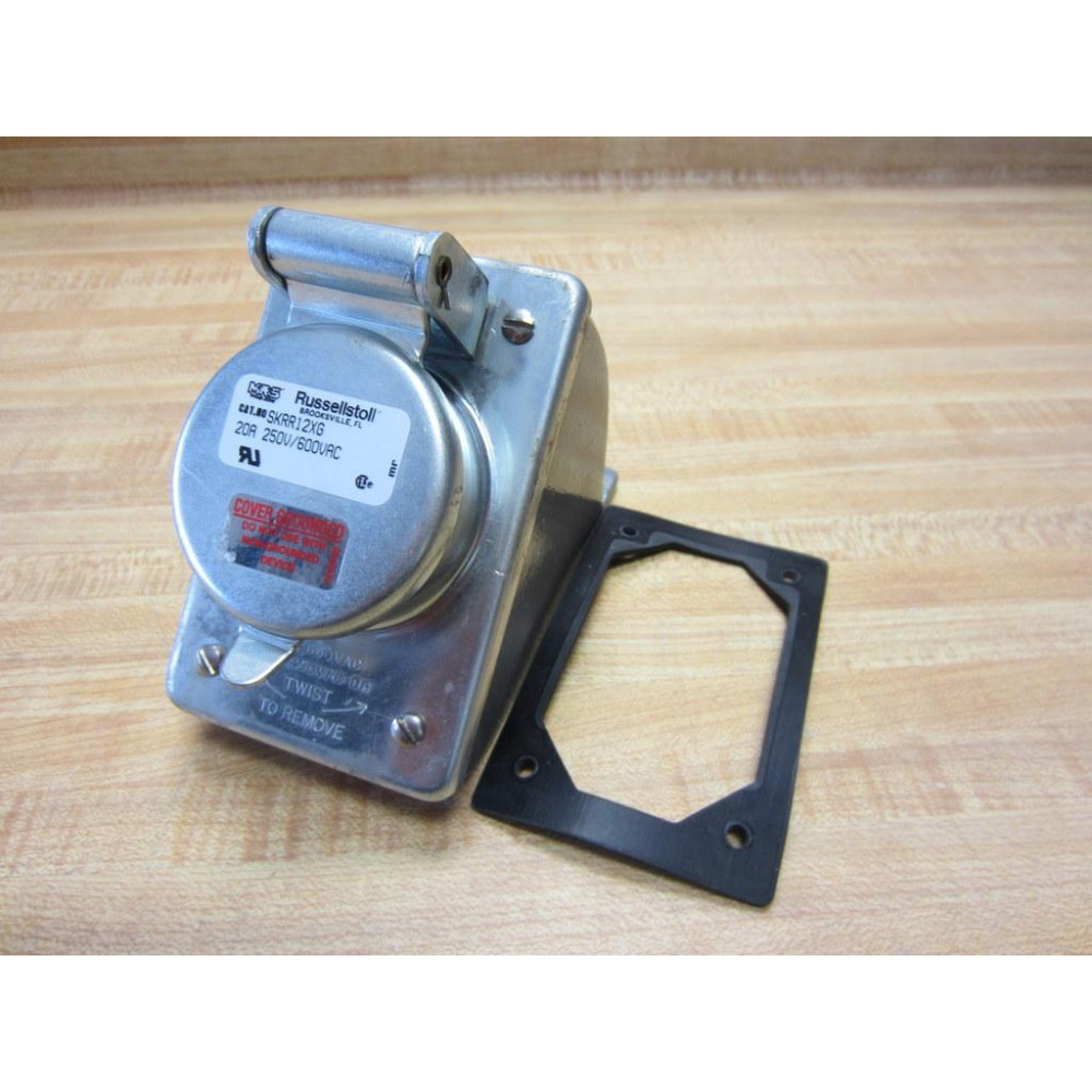 Russellstoll SKRR12XG Receptacle 12 Pin Wall Mount 20A 250V600VAC - New No Box