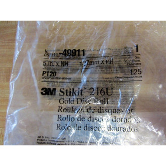3M 051111-49911 Stikit Gold Disc Roll - 125Roll