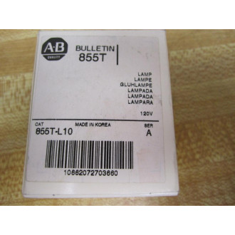 Allen Bradley 855T-L10 Miniature Lamp 855TL10 (Pack of 3)