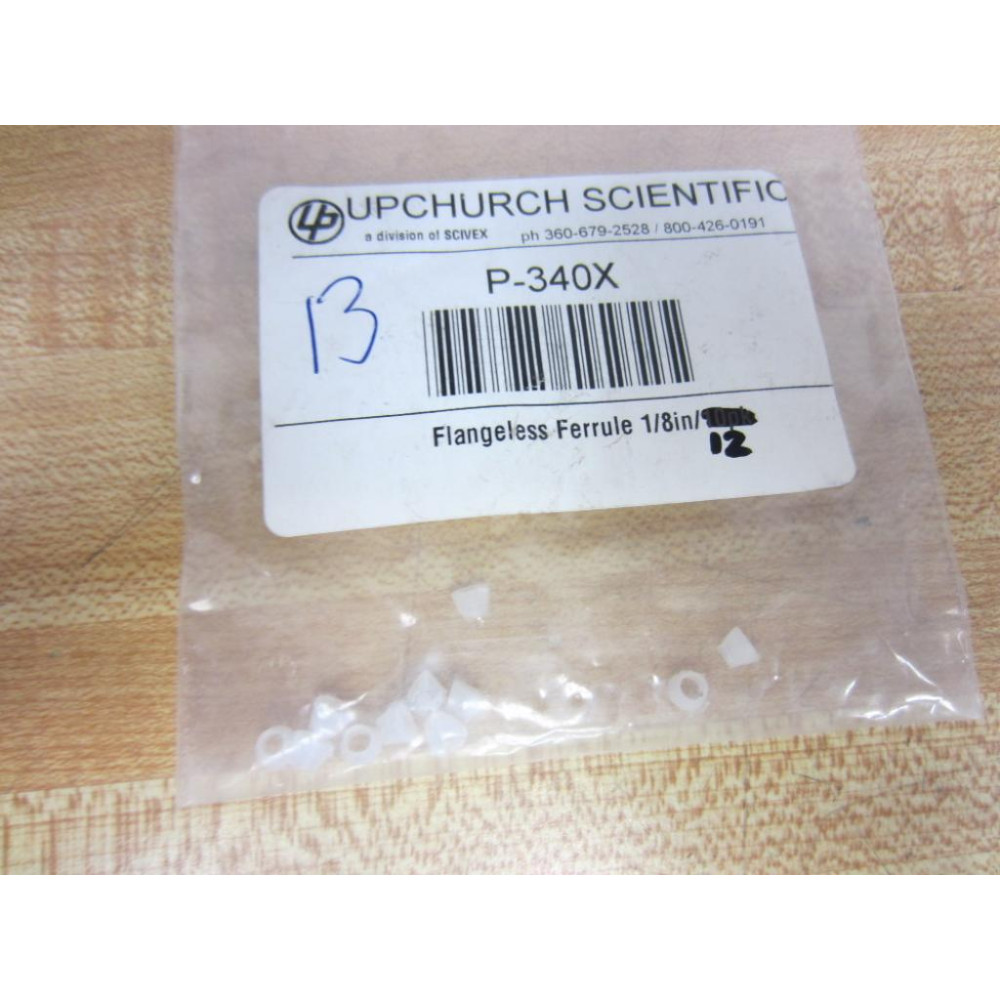 Upchurch P-340X P340X Flangeless Ferrule 18" (Pack of 12)