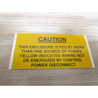 Caution Sticker (Pack of 4)