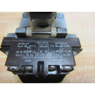 Cutler Hammer 10337H292A Eaton Timer Relay 1005 120V 1808-5 Switch 10934H2A - Used