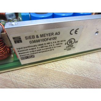 Sieb & Meyer 0369810DF4100 Circuit Board Rev 3 - Used