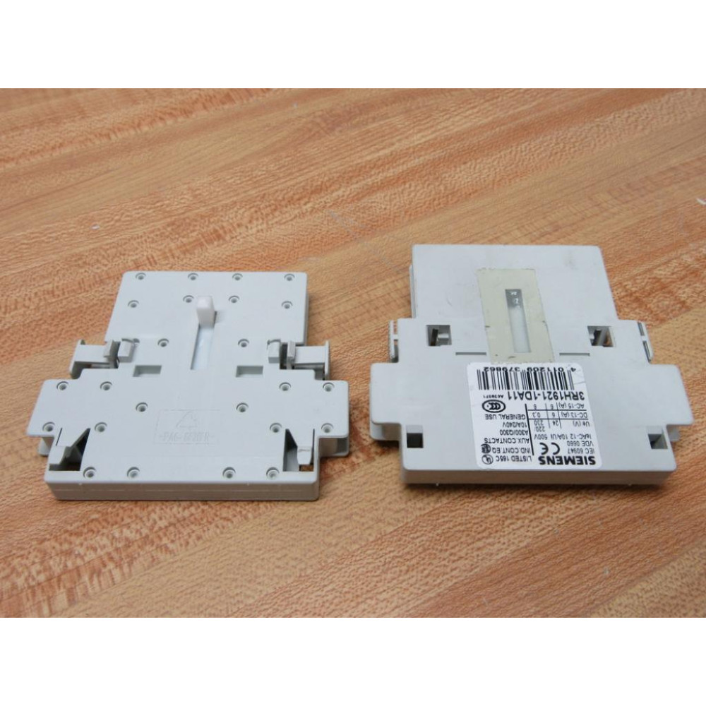Siemens 3RH1921-1DA11 Contact Block 3RH19211DA11 (Pack of 2) - New No Box