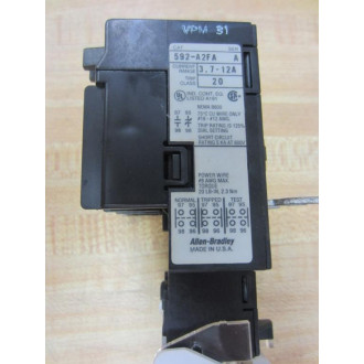 Allen Bradley 592-A2FA Overload Relay 592A2FA Series A