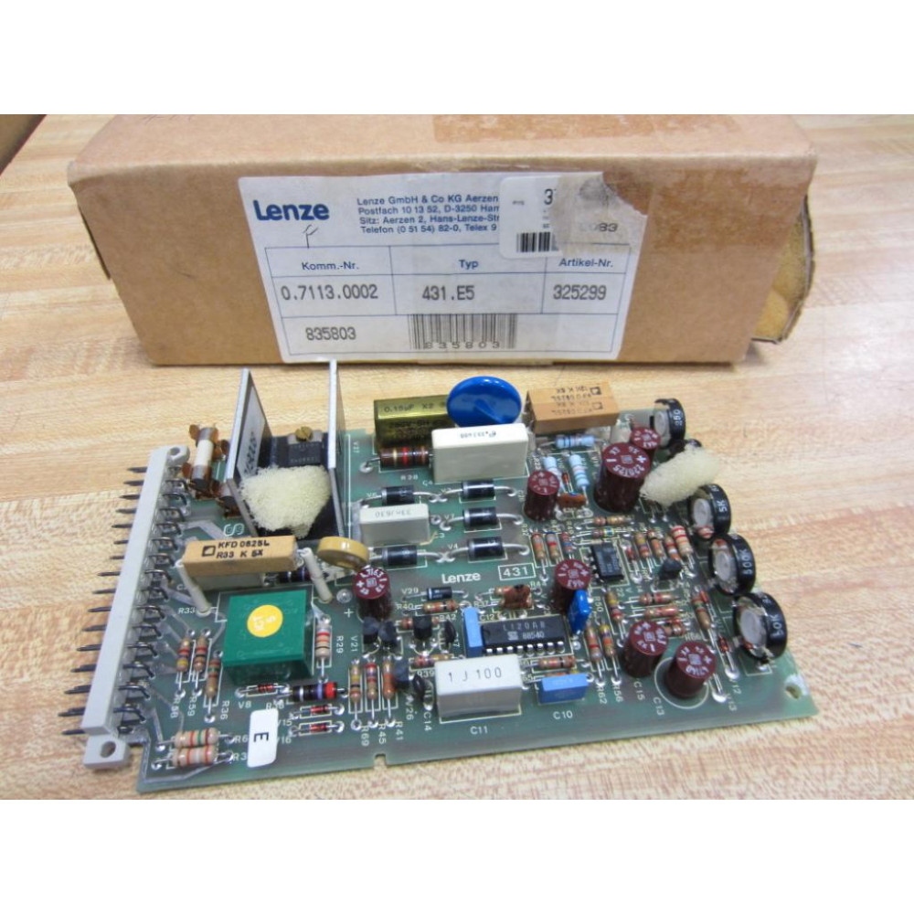 Lenze 431 Speed Control Card Model E