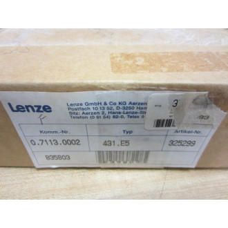 Lenze 431 Speed Control Card Model E