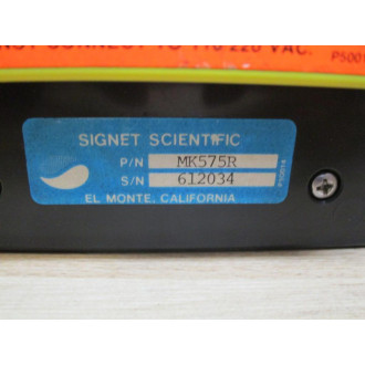 Signet Scientific MK575R Flow Meter - Used