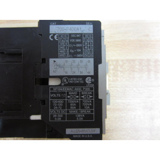 Allen Bradley 700-F400A1 Relay 700F400A1 Series C - Used