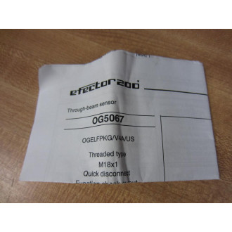 IFM Efector OG5067 Sensor 0G5067