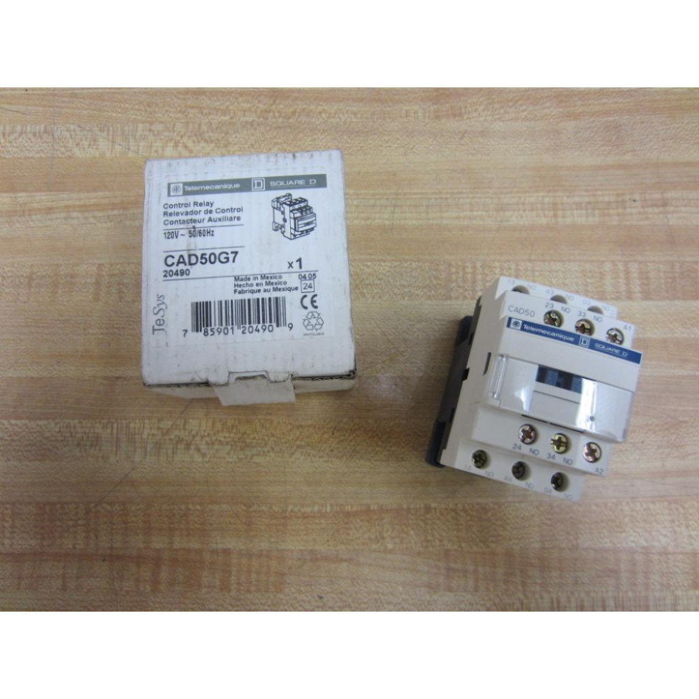 Telemecanique CAD-50G7 Control Relay 20490