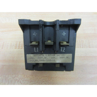 Ward Leonard 7000-7140-11 Definite Purpose Contactor 7000714011 Missing Screws - Used