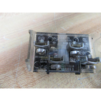 Allen Bradley 800T-XA4 Contact Block 800TXA4 WClips & Bolts - Used