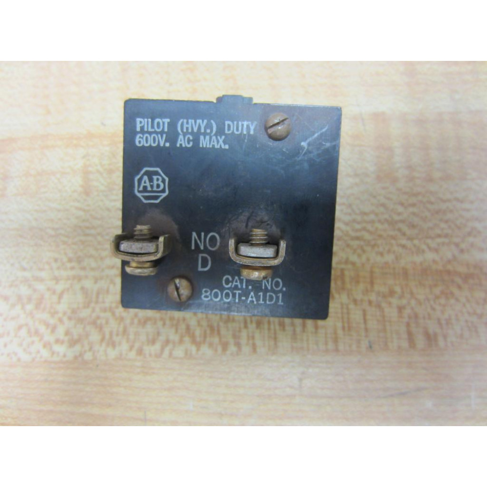 Allen Bradley 800T-A1D1 Push Button 800TA1D1 Contact Block - Used