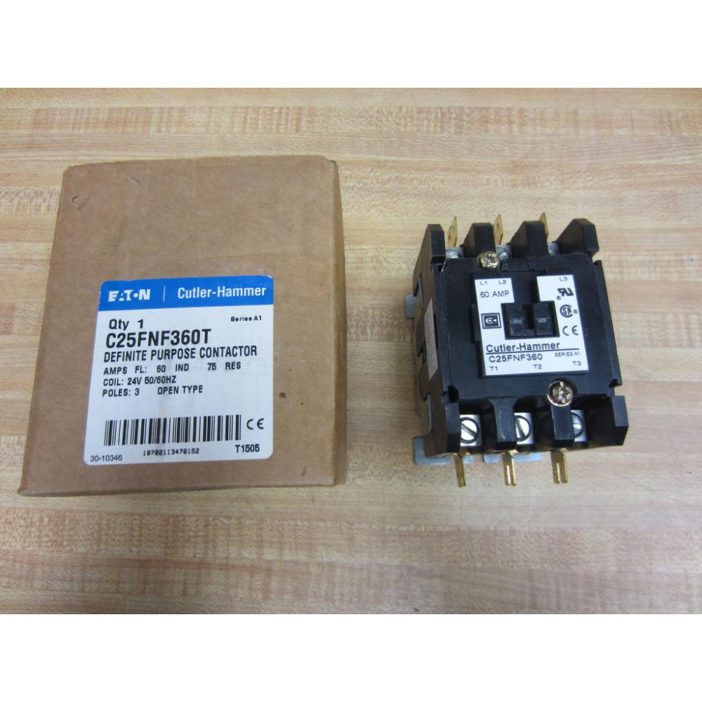 Cutler Hammer C25FNF360T Eaton Contactor C25FNF360