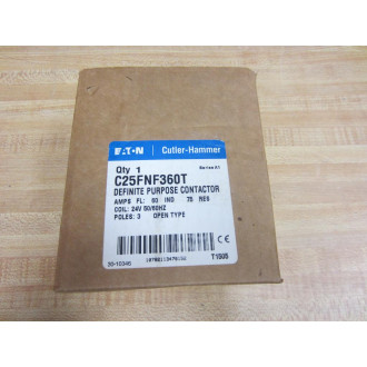 Cutler Hammer C25FNF360T Eaton Contactor C25FNF360