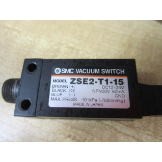 SMC ZSE2-T1-15 Vacuum Switch ZSE2T115 - Used