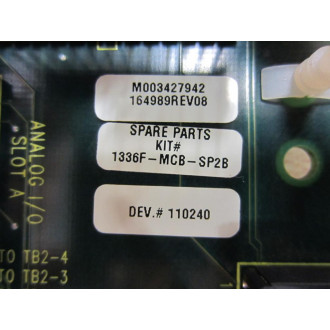 Allen Bradley 1336F-MCB-SP2B Circuit Board 164989 Rev 08 - Used