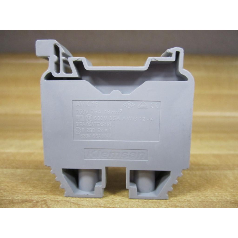 Klemsan AVK16 Terminal Block 304160 Grey (Pack of 14) - New No Box
