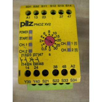 Pilz 774500 Relay PNOZ XV2 3024VDC 2no 2no T - Used