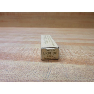 Buss LKN-30 Bussmann Fuse Link Cross Ref 4XH93 (Pack of 20)