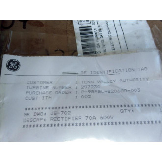 General Electric JS-702 Rectifier JS702