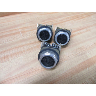 Allen Bradley 800T-A Button Black W800T-XA (Pack of 3) - Used